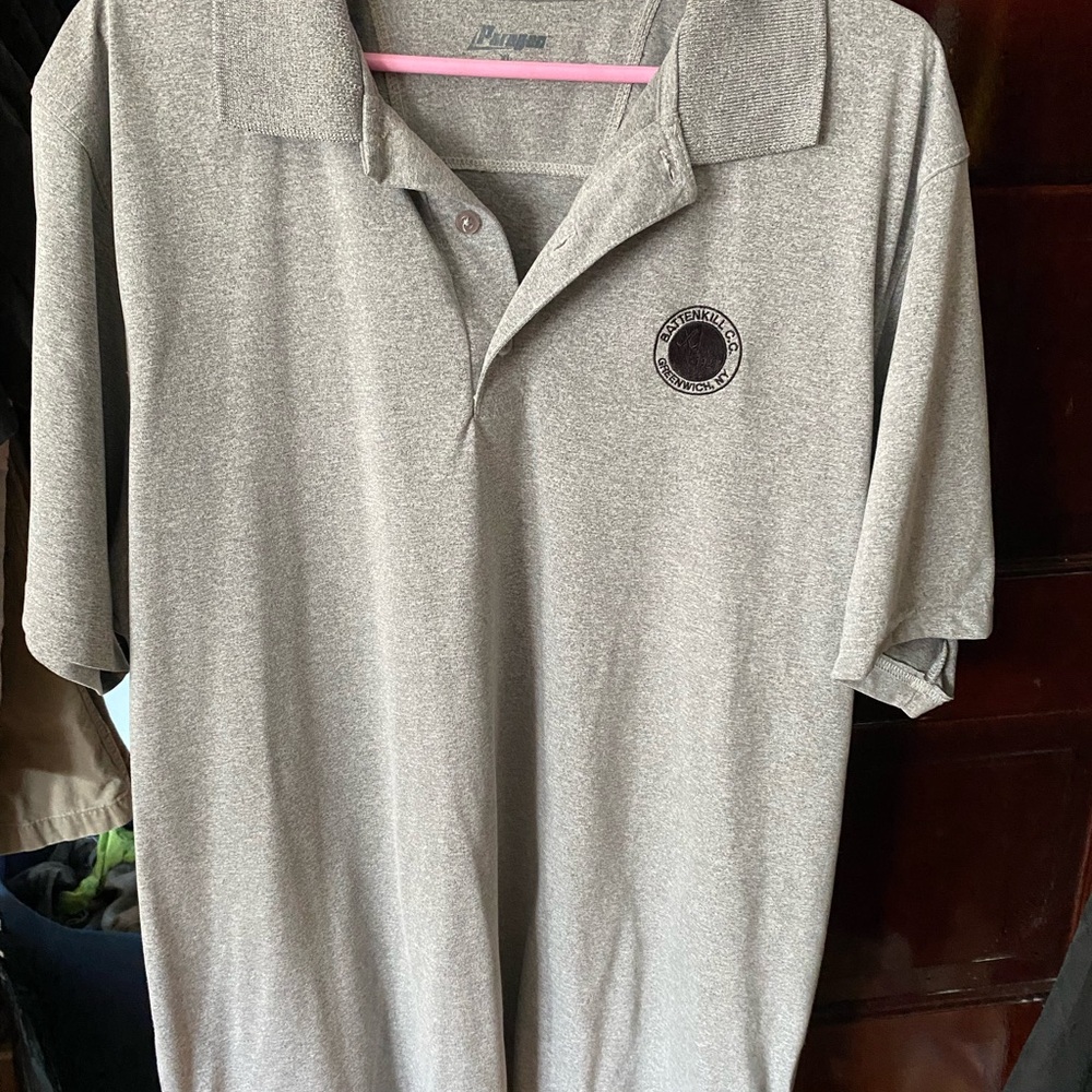 Patagonia Heather Gray Polo with Small Chest Emblem XL